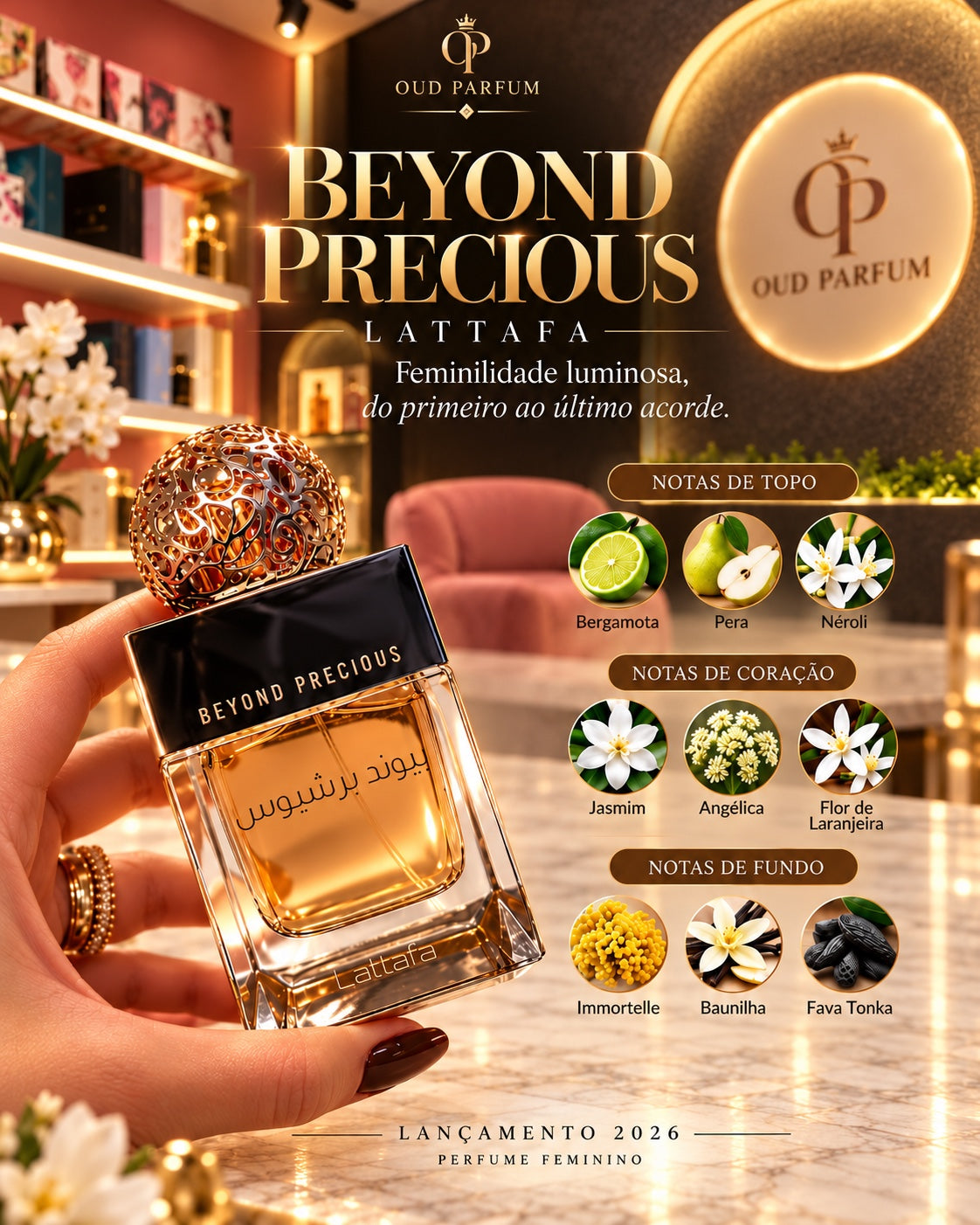Lattafa Beyond Precious — imagem promocional Oud Parfum