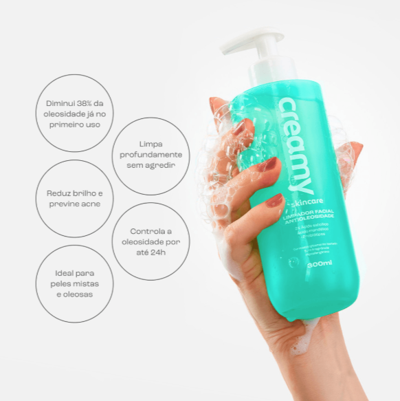 Limpador Facial Antioleosidade Creamy