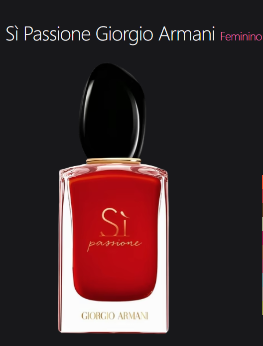 Sì Passione Giorgio Armani Eau de Parfum 100ml