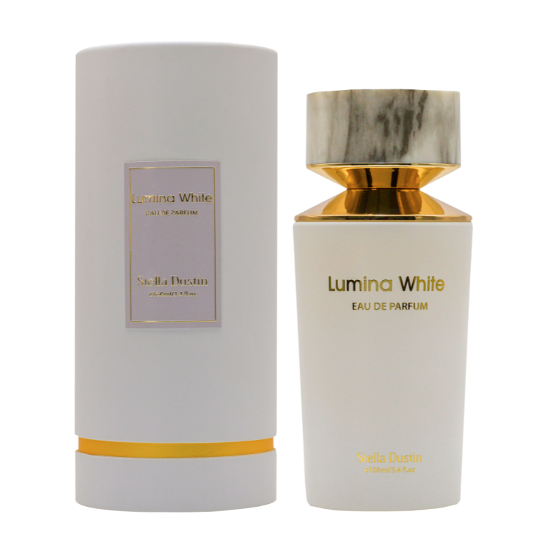 Kit Lumina White Stella Dustin - Perfume 100ml + Creme + Portátil