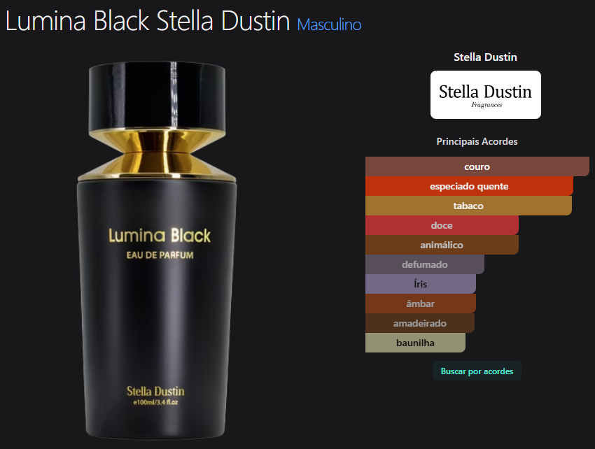 Lumina Black Stella Dustin Eau de Parfum 100ml